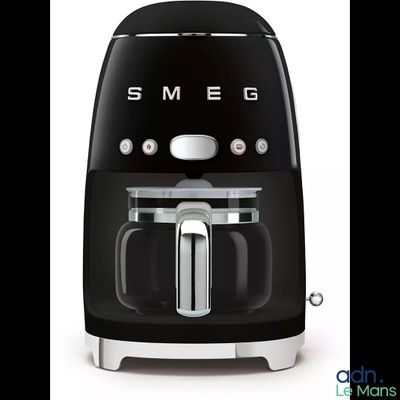 an image of a coffee maker that is black and silver