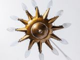 an image of a light fixture with many lights on it
