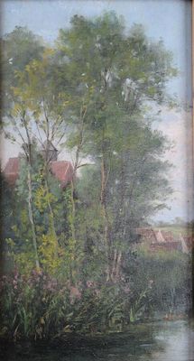 une image d'un tableau sur le mur d'une maison