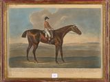 painting of a man on a horse in a landscape