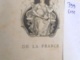 an old book with a picture of a woman on it