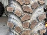 a large tire that is sitting in a garage