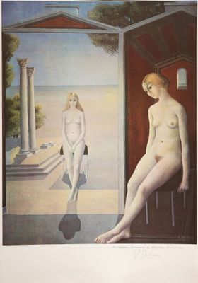 une image représentant un tableau où l'on voit une femme assise sur une chaise à côté d'un homme