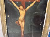 une photo d'un tableau représentant Jésus sur la croix