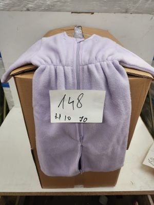 Lot de 70 gigoteuses bébé, coloris violet, articles neufs.