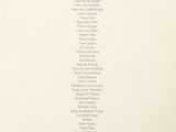 the back cover of a book with a bunch of words on it