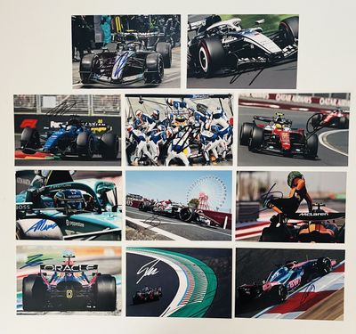 une photo d'une photo d'une voiture de course dans un collage