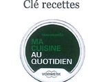 the label of a cup of coffee with the words ' cuisine au quodien '