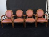 four chairs with pink upholstered upholstered upholstered upholstered upholstered upholstered upholstered upholstered