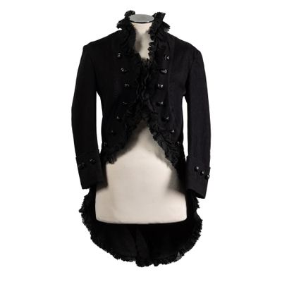an image of a black jacket on a mannequin mannequin