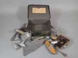 a suitcase that has a lot of tools inside of it