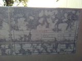 a map of the world on the wall of a building