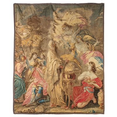 FRAGMENT DE TAPISSERIE FLAMANDE, SECONDE MOITIÉ DU XVIIIE SI… - Photo 1