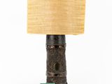 a lamp that is sitting on top of a table