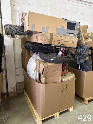 a pile of boxes that are stacked on top of each other