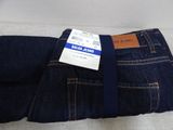 the back of a pair of blue jeans with a tag on it
