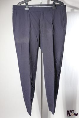 ERMENEGILDO ZEGNA - Pantalon bleu marine foncé en laine, vis…