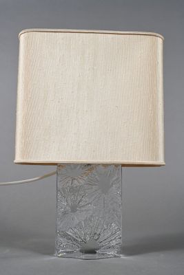 an image of a lamp that is on a table