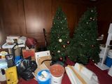 a christmas tree in the corner of a living room