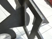 Table de salle à manger ovale pietement en acier découpé en … (photo 3)