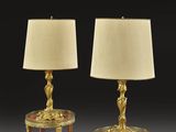 paire de lampes de table de style gilet de l'époque Empire français