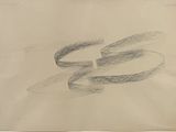 dessin au crayon représentant une paire de ciseaux sur une feuille de papier