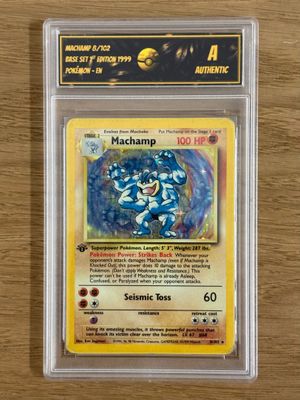 Carte Pokémon : Machamp- Num Carte: 8/102 1st Ed- Set: Base … - Photo 1