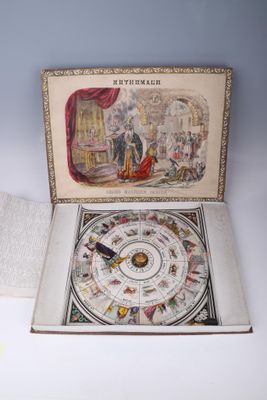 une boîte contenant un jeu de société, posée sur une table