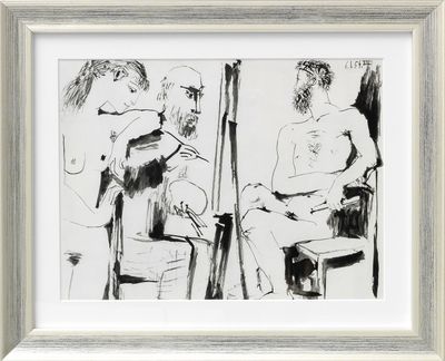Pablo Picasso "Sans titre", encadré