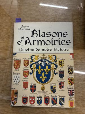 a close up of a book on display on a table