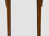 an image of a small wooden table with a drawer underneath it