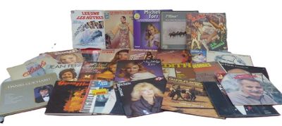 Important ensemble de vinyles T33 de variétés françaises don…