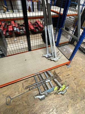 a lot of tools that are on the floor in the warehouse