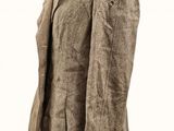 jacket on a mannequin head on a white background