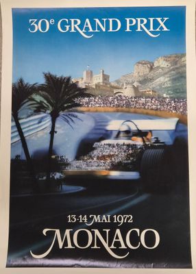 une affiche pour le Grand Prix de Monaco, à Monaco