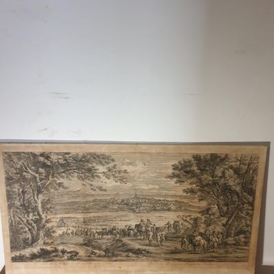 D'après Adam Frans VAN DER MEULEN (1632-1690) Veuë de la vil…