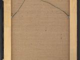 a close up of a picture frame with a string in it