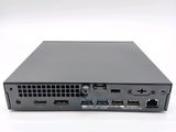 the back view of a small computer with two ports on it