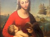 an image of a painting of a woman holding a child