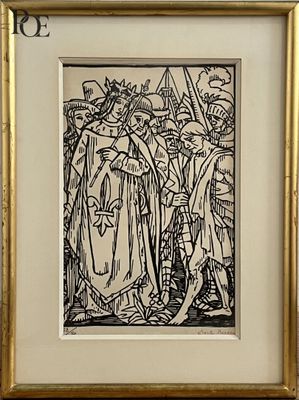 Emile BERNARD (1868-1941), Scène religieuse