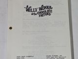 une feuille de papier sur laquelle figure une image de Willy Wonka