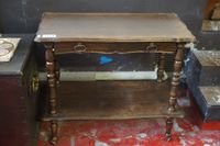 chariot en bois - largeur : 42 cm - H : 70 cm - L : 81 cm