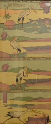 une photo d'une photo représentant des oiseaux dans l'eau