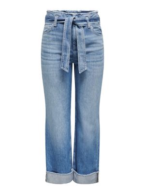ONLY - Pantalon jean Maddie Wide - Taille Extra Haute - Cein…