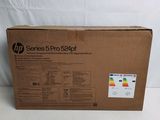 the box of the hp printer is open and ready to be shipped