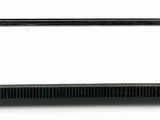a black tray with a handle on it on a white surface