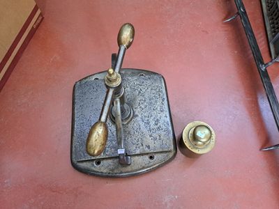 a picture of a kitchen counter with a spoon and a fork