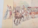 a picture of a picture of a horse drawn carriage
