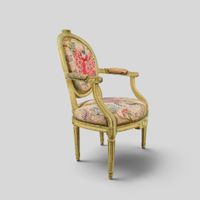 Paire de fauteuils cabriolets en bois mouluré sculpté et rec… (photo 4)