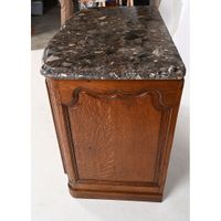 JOLI BUFFET DE CHASSE REGENCE sur plinthe en chêne patiné à … (photo 3)